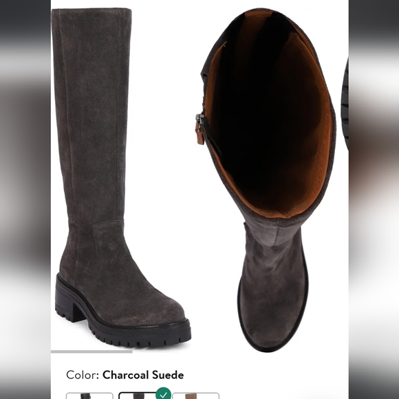 Knee-high Lug sole waterproof boots - Picture 15 of 15